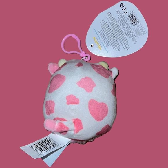 NWT Squishmallows Evangelica Clip
Valentine’s Day Pink Spotted Cow Fuzzy - Picture 2 of 2